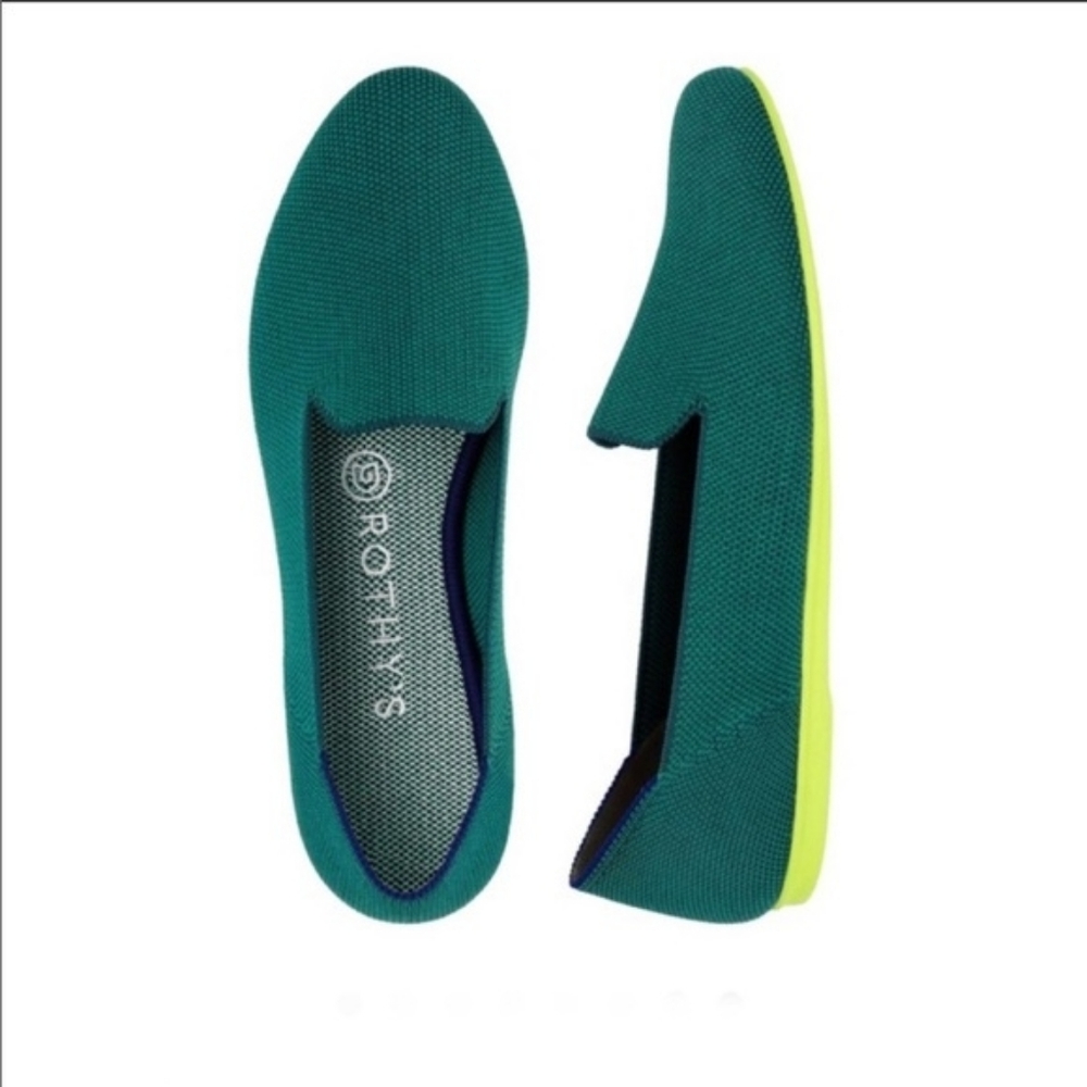 Rothy's Jade (Teal) Loafers In Size 8.5